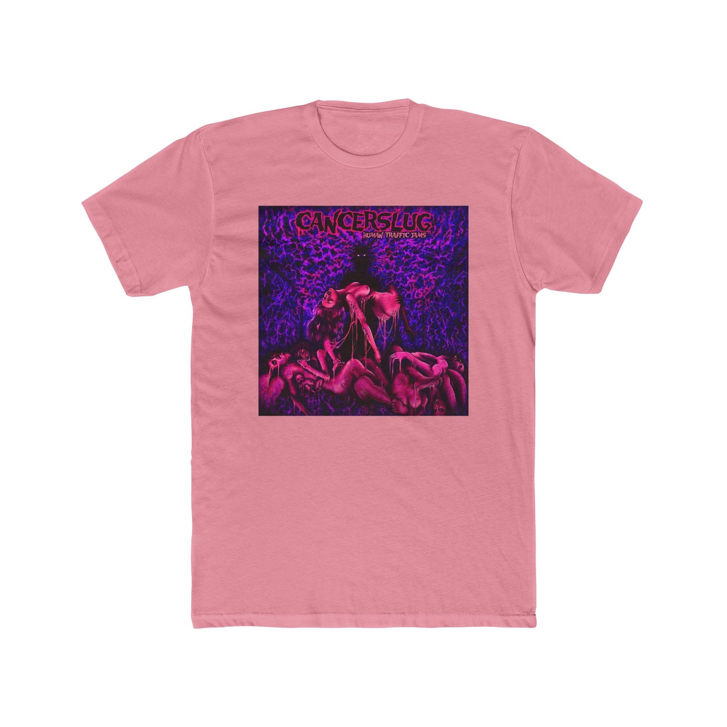 Cotton T-Shirt (Unisex) - Human Traffic Jams (White/Black/Pink/Purple/Indigo)