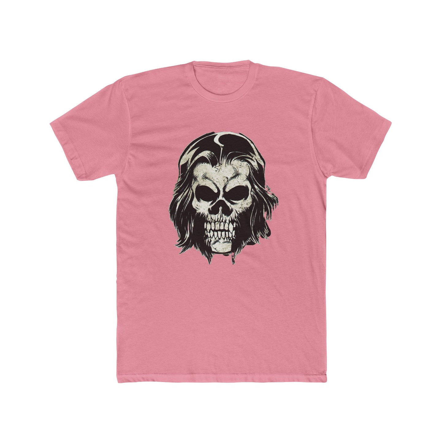 Cotton T-Shirt (Unisex) - Alex Skull (Black/White/Gray/Pink)