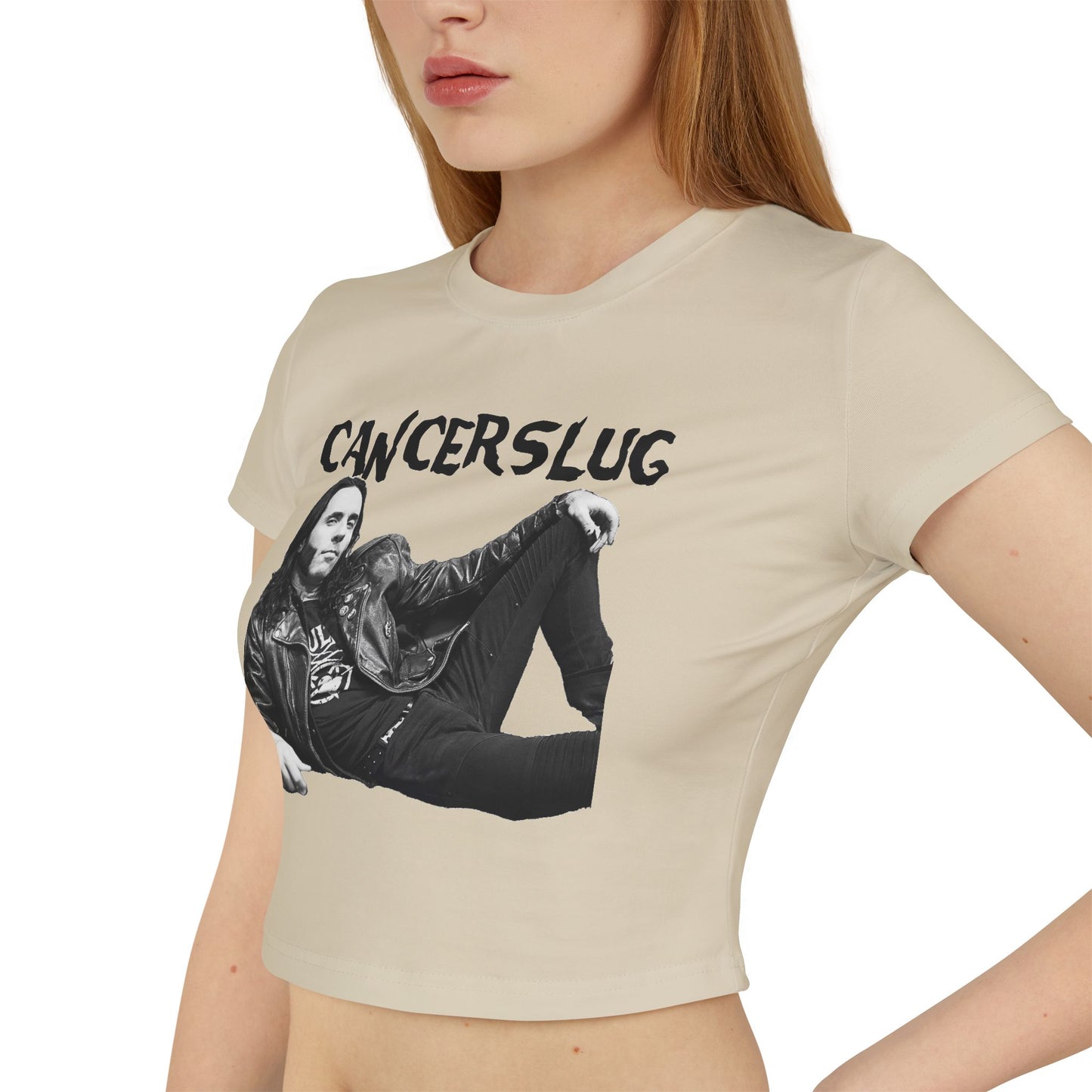 Cropped Tee - Dick Solid (Black/Pink/Sand)