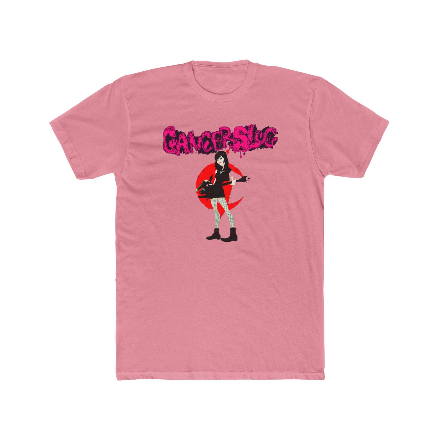 Cotton T-Shirt (Unisex) - She Wolves (Pink/Salmon/Black/White)