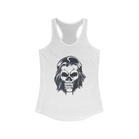 Women's Racerback Tank - Alex Skull (Black/Gray/White)
