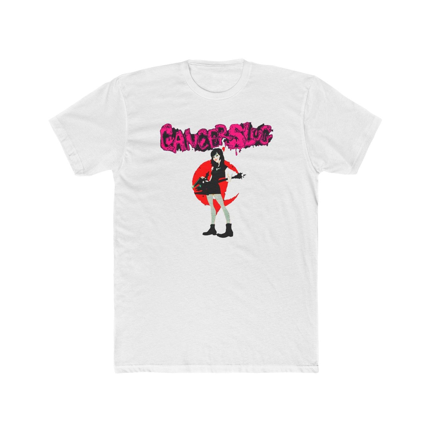 Cotton T-Shirt (Unisex) - She Wolves (Pink/Salmon/Black/White)