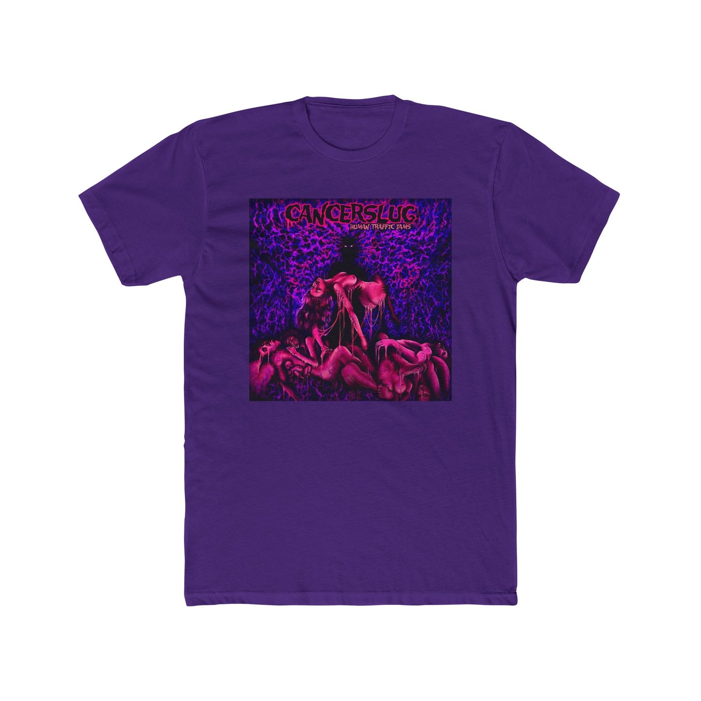 Cotton T-Shirt (Unisex) - Human Traffic Jams (White/Black/Pink/Purple/Indigo)