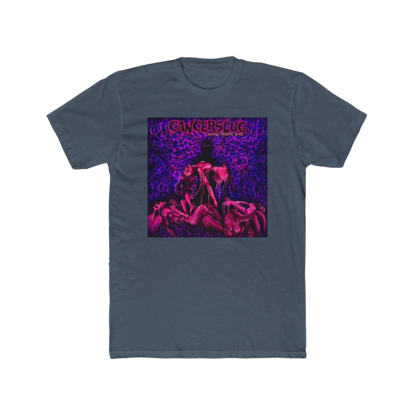 Cotton T-Shirt (Unisex) - Human Traffic Jams (White/Black/Pink/Purple/Indigo)