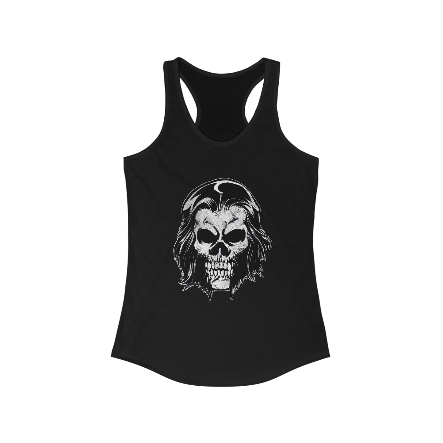 Women's Racerback Tank - Alex Skull (Black/Gray/White)