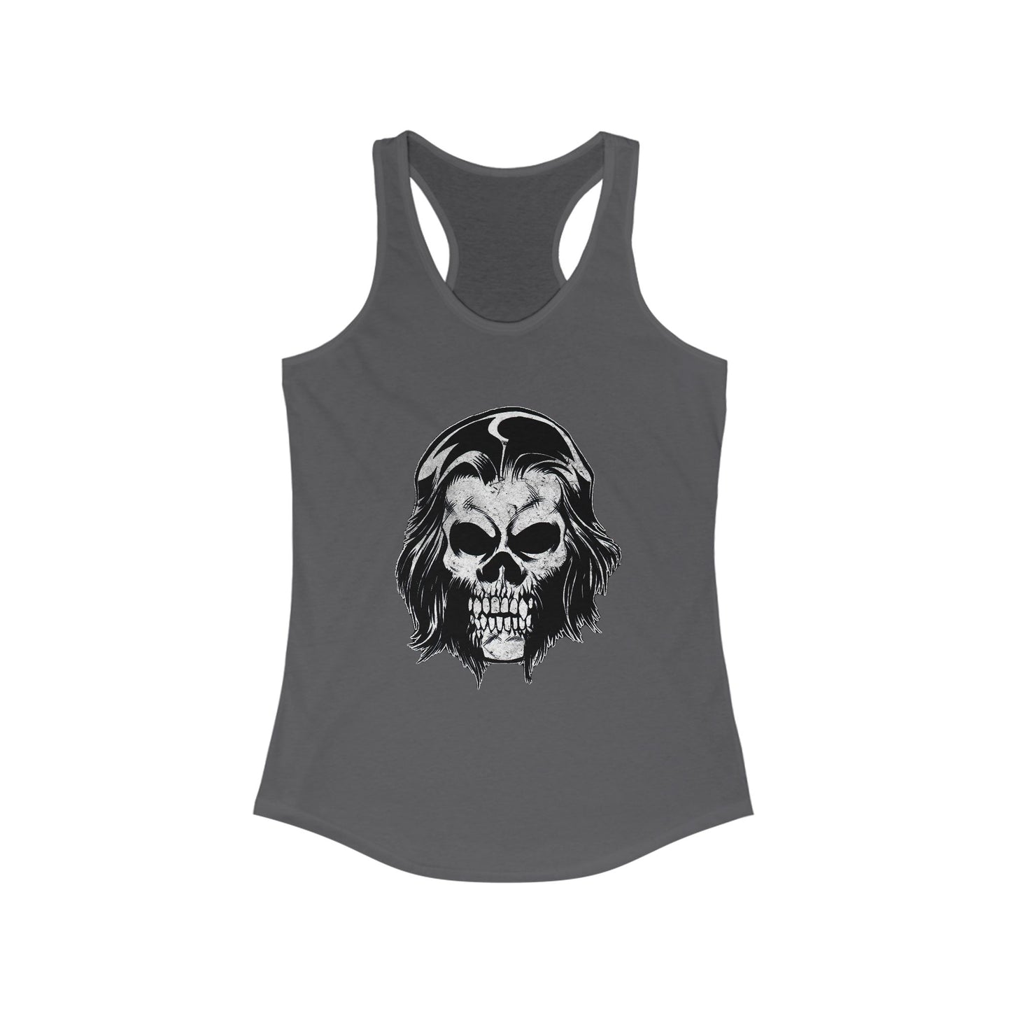 Women's Racerback Tank - Alex Skull (Black/Gray/White)