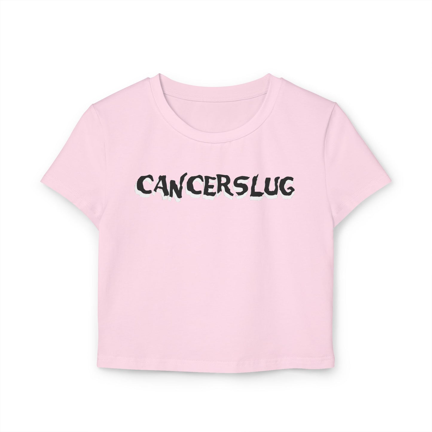 Cropped Tee - Cancerslug (Black/White/Pink/Sand)