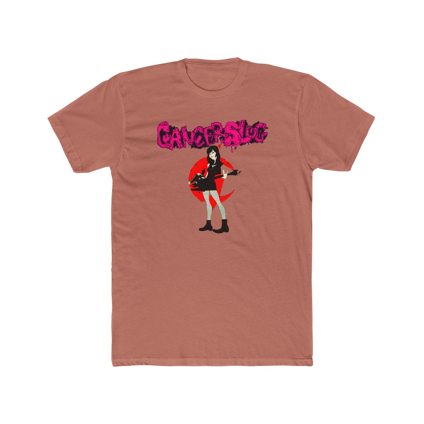 Cotton T-Shirt (Unisex) - She Wolves (Pink/Salmon/Black/White)
