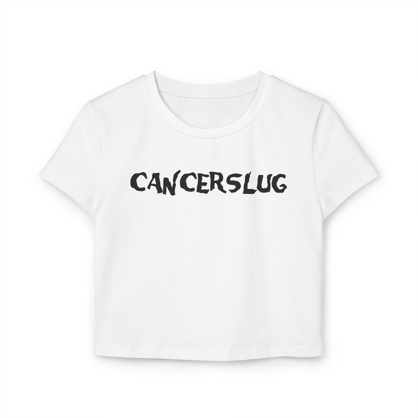 Cropped Tee - Cancerslug (Black/White/Pink/Sand)