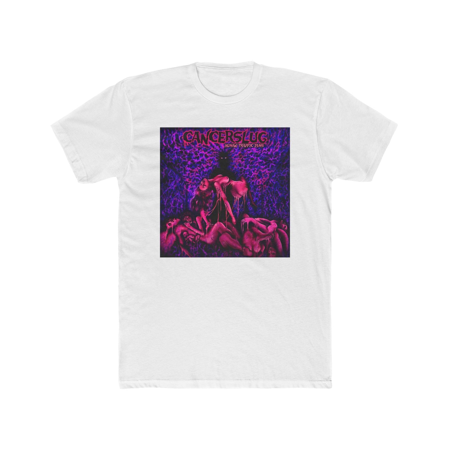 Cotton T-Shirt (Unisex) - Human Traffic Jams (White/Black/Pink/Purple/Indigo)