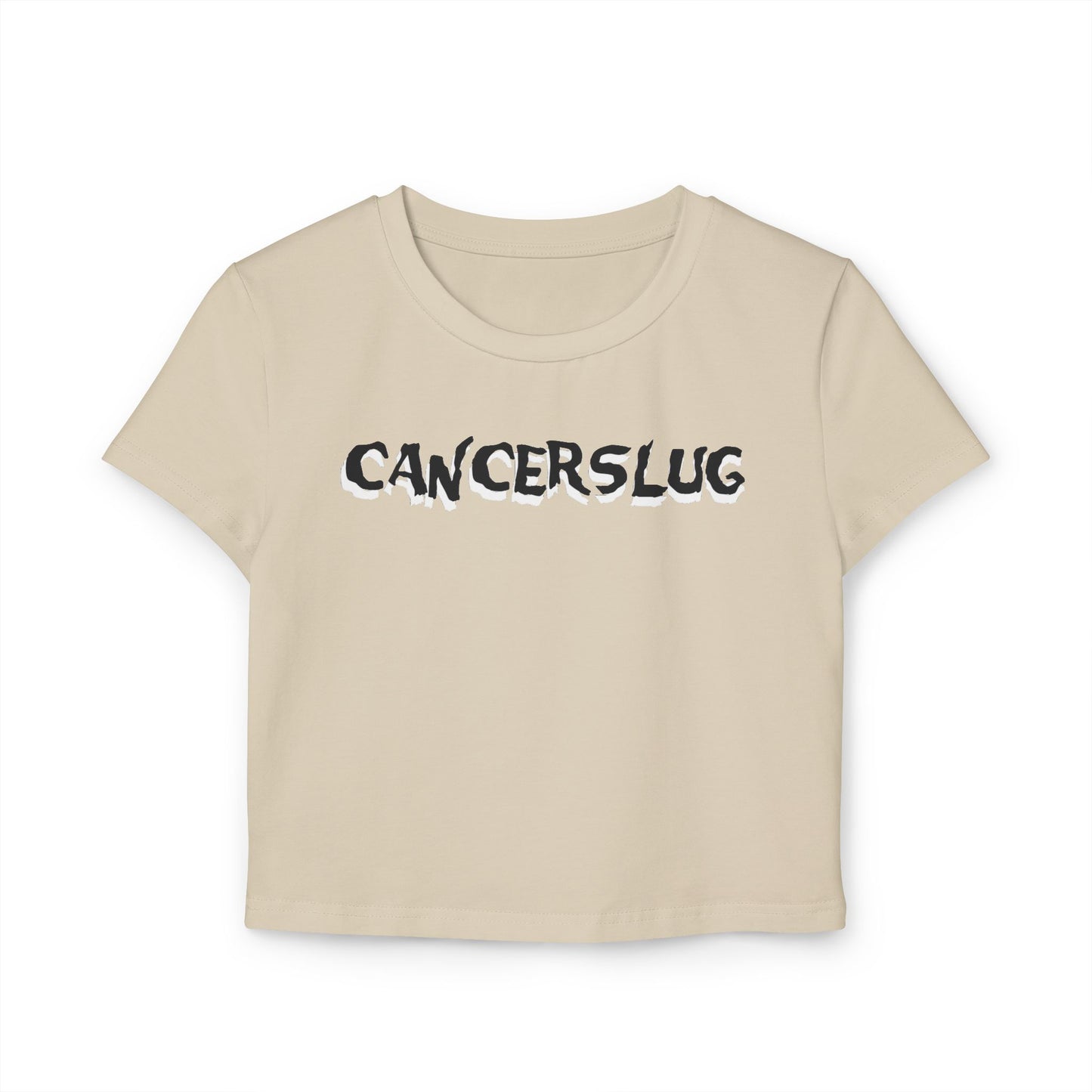 Cropped Tee - Cancerslug (Black/White/Pink/Sand)