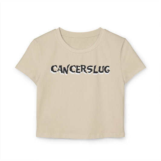 Cropped Tee - Cancerslug (Black/White/Pink/Sand)