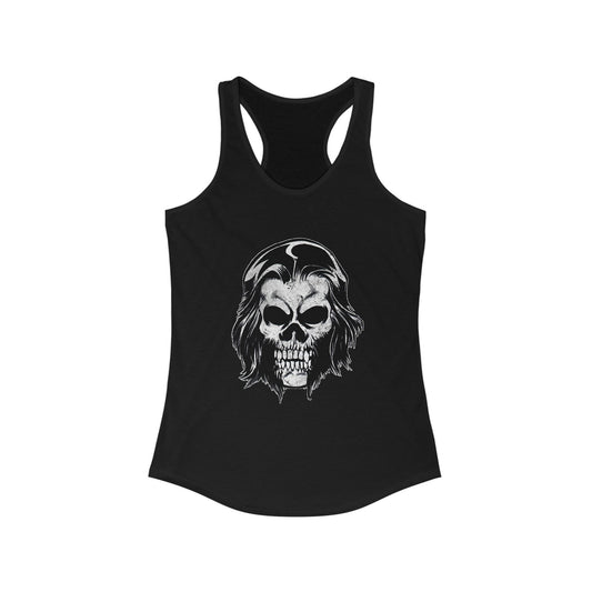 Women's Racerback Tank - Alex Skull (Black/Gray/White)